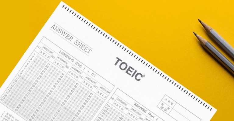 Toeic answer sheet